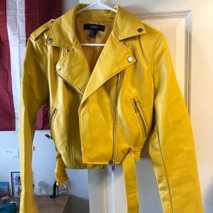 Yellow Leather Jacket
